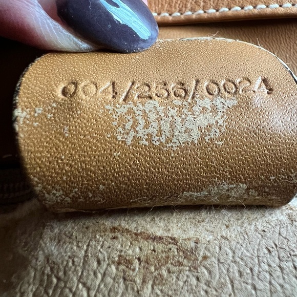 GUCCI Vintage Crossbody Coated Canvas Leather Tan Brown + unbranded dust bag - Picture 8 of 12